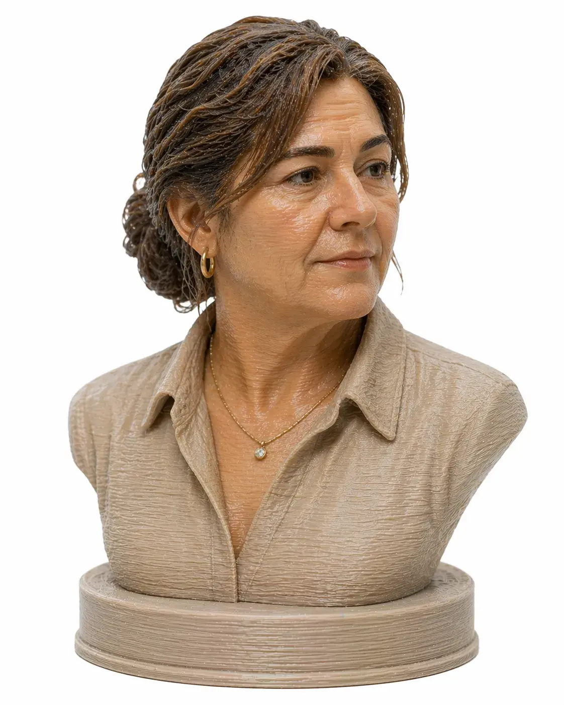 Busto personalizado en 3D con detalle excepcional de cara y torso