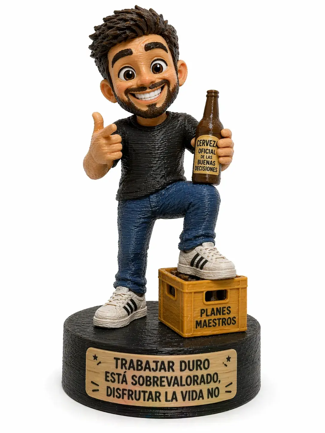 Figura caricatura personalizada en 3D — estilo cartoon original y divertido