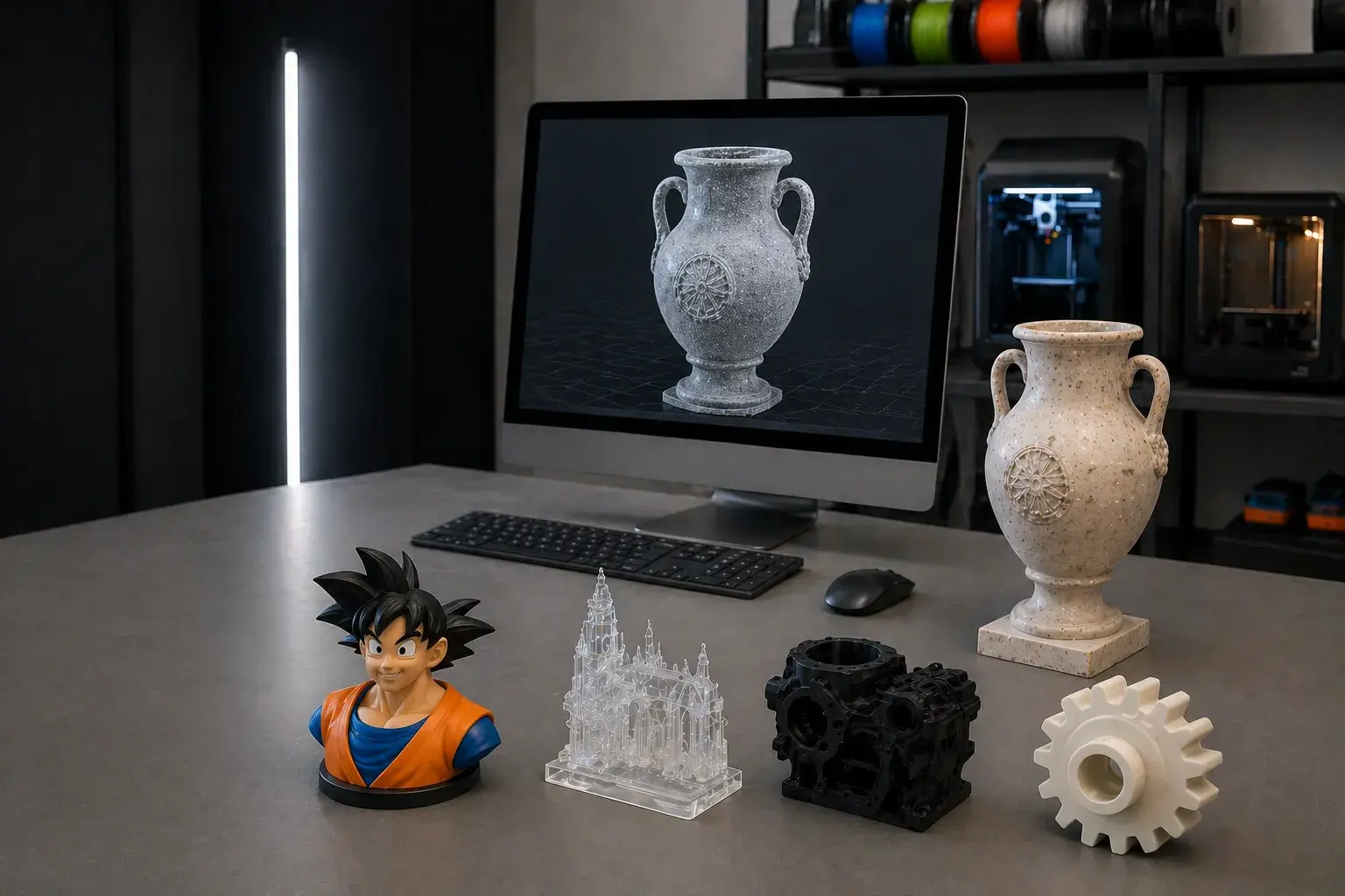 Modelo 3D preciso obtenido por escaneo LiDAR para impresión
