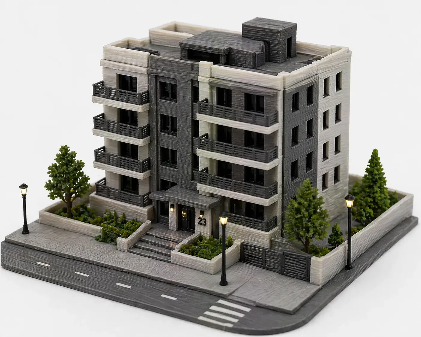 Maqueta arquitectónica impresa en 3D para presentación