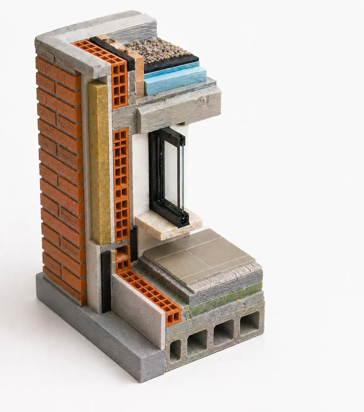 Detalle constructivo impreso en 3D escala 1:10